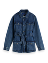 Scotch & Soda - Worked Out Belted Denim Jacket in Framework
