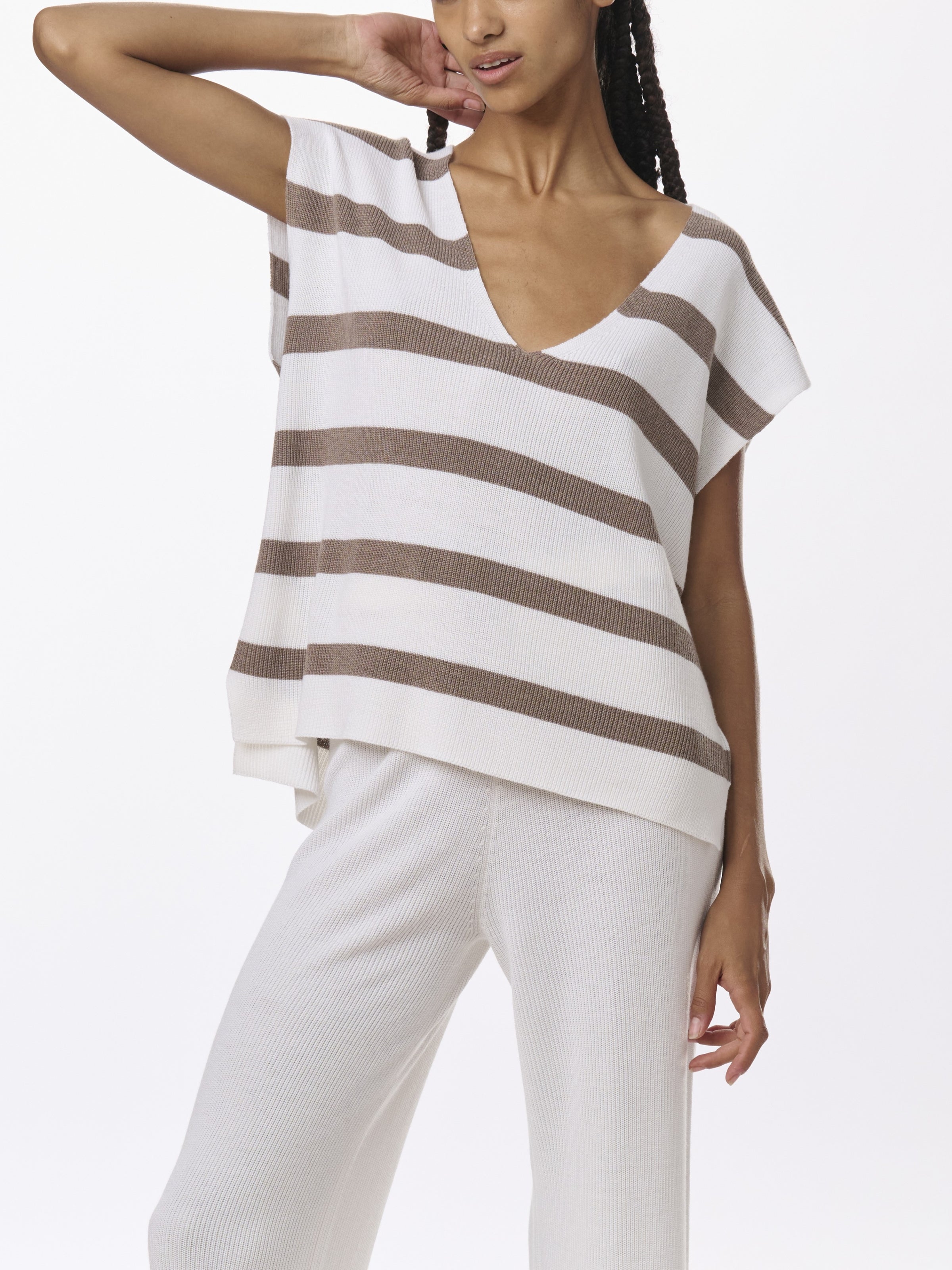Splendid - Octavia Sweater in Pine Bark Stripe