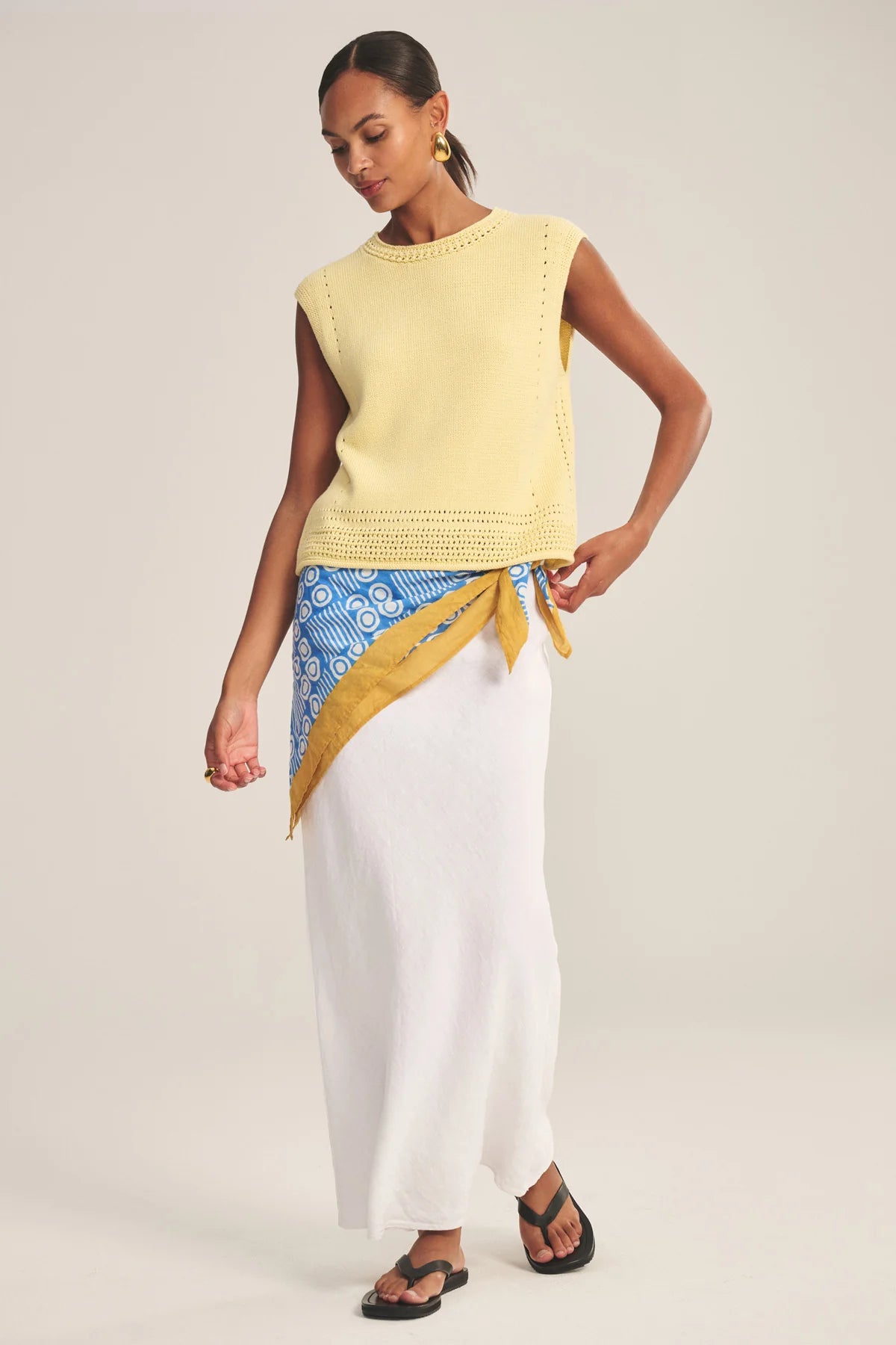 Velvet - Vanny - Sweater Vest in Butter