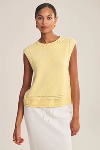 Velvet - Vanny - Sweater Vest in Butter