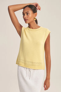 Velvet - Vanny - Sweater Vest in Butter