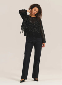 Velvet - Marlowe - Sequins Top in Black
