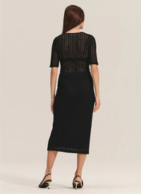 Velvet - Mia - Stretch Lace Skirt in Black