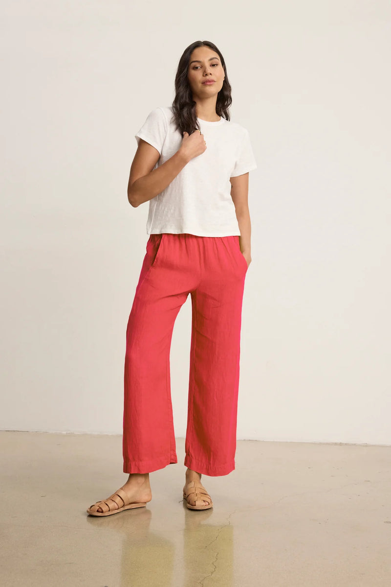 Velvet - Lola Woven Linen Pant