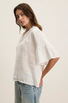 Velvet - Raye - Woven Linen Top