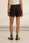 Velvet - Amber - Cleo Wade Woven Linen Short in Black