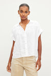 Velvet - Aria - Woven Linen Button Up Top