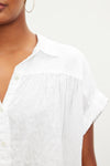 Velvet - Aria - Woven Linen Button Up Top