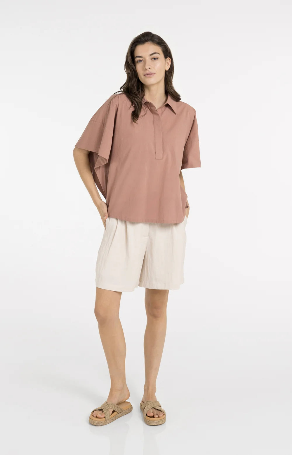 YAYA - Woven Longer Length Bermuda Shorts