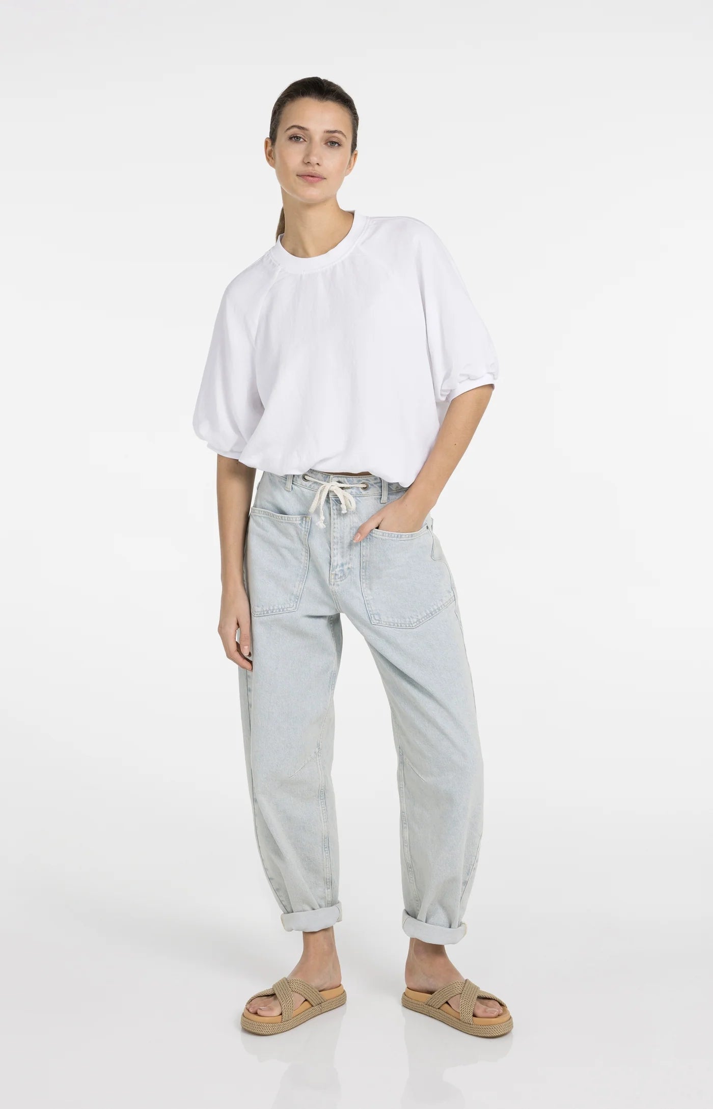 YAYA - Woven Balloon T-Shirt