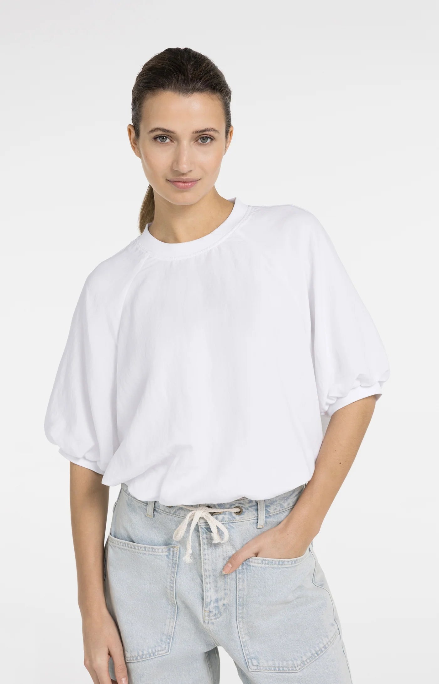 YAYA - Woven Balloon T-Shirt