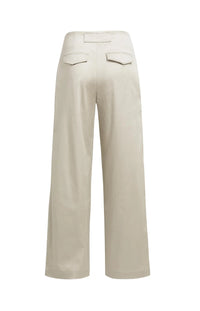 YAYA - Woven Loose Fit wide leg trousers with pleat detail - Pure Cashmere