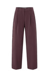 YAYA - Woven Wide Leg Trousers with Satin Side Tape