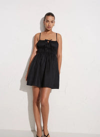 Faithfull The Brand - Shivka Mini Dress - Plain Black