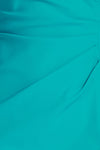 Teri Jon - Carmella -  3/4 Sleeve Side Drape Column Gown