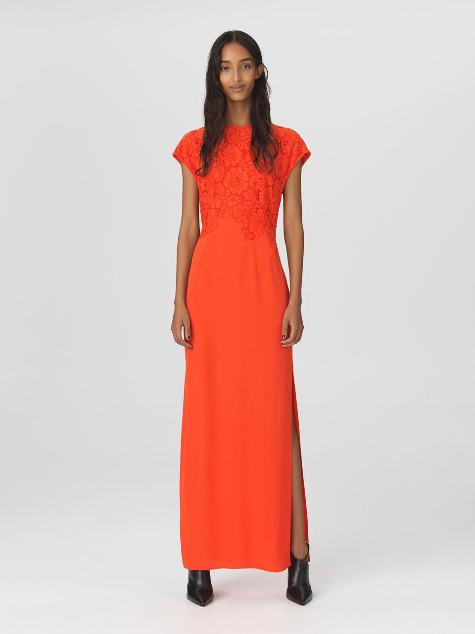 Gown, By Maline Birger, Flawi Dress, Flowing, Cotton Blend, Lace Woven, Floral Pattern, Polyamide, Cotton, Viscose, Bernstein & Gold