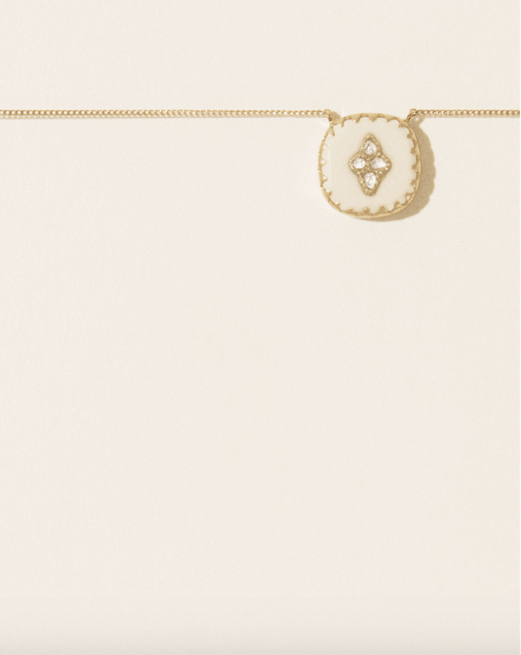 Pascale Monvoisin - Pierrot N°2  Necklace in White