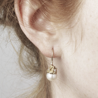 Ruth Tomlinson - Pearl Encrusted Drop Earrings