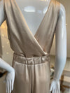 Iris Setlakwe - Satin Jumpsuit with flowy leg in Champagne