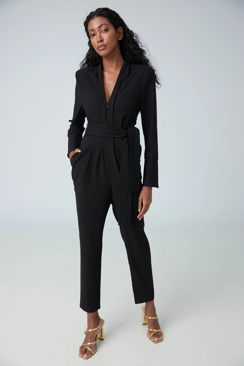 Iris Setlakwe - Stretch Crepe jumpsuit in Black