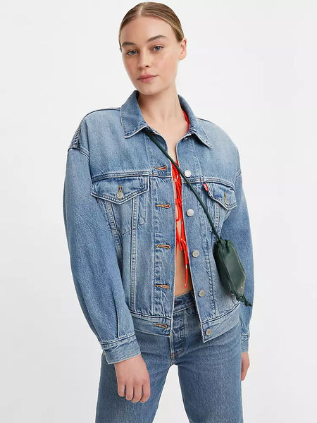 Levi's ex boyfriend trucker jacket soft as butter mid deals
