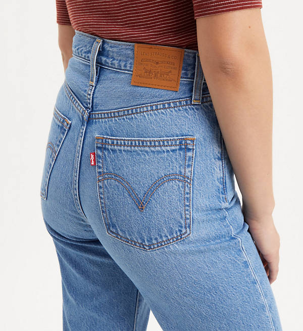 Levi's ribcage straight ankle blue outlet