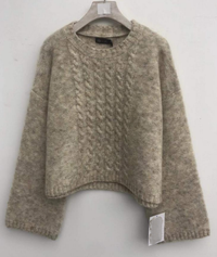 Lyla & Luxe - Cora - Sweater with braid detail in Oat