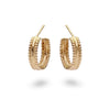 Ruth Tomlinson - Double Beaded Gold Hoops