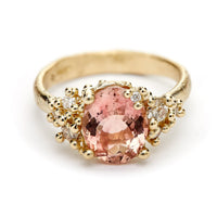 Ruth Tomlinson - Pink Tourmaline and Diamond ring
