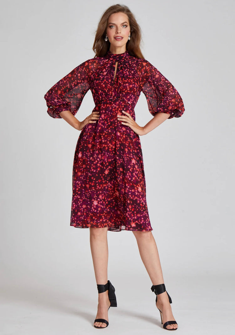 TERI JON - Katherine - Chiffon Print Dress