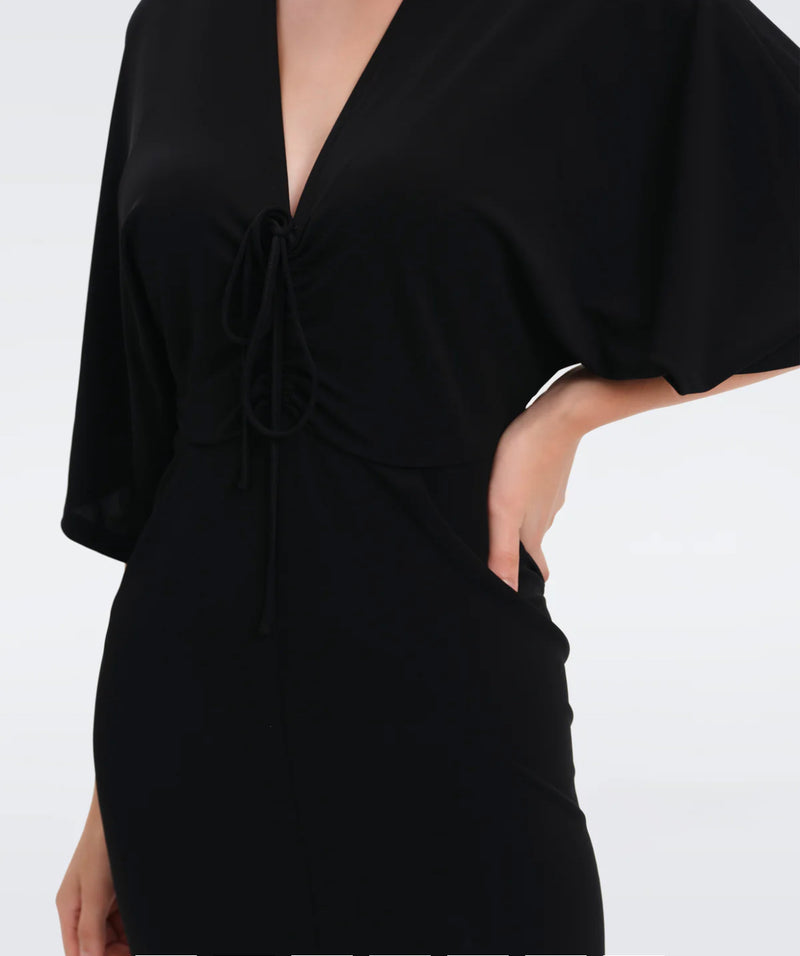 Diane Von Furstenberg - Valerie Midi Dress in Black